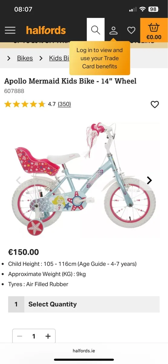 14inch girls bike - Image 4