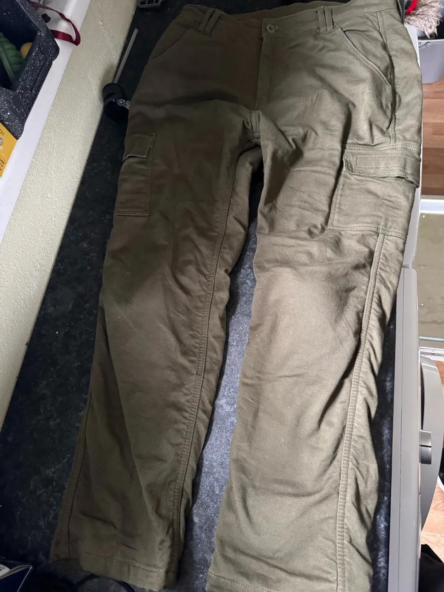 Roadskin green Cargo motorcycle pants - Image 1