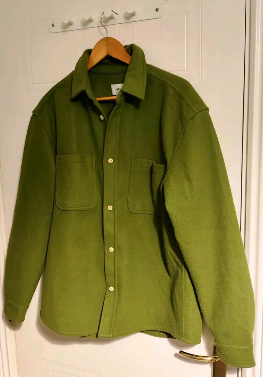 H&M Relaxed Fit Fleece Shirt – Size L - Image 1