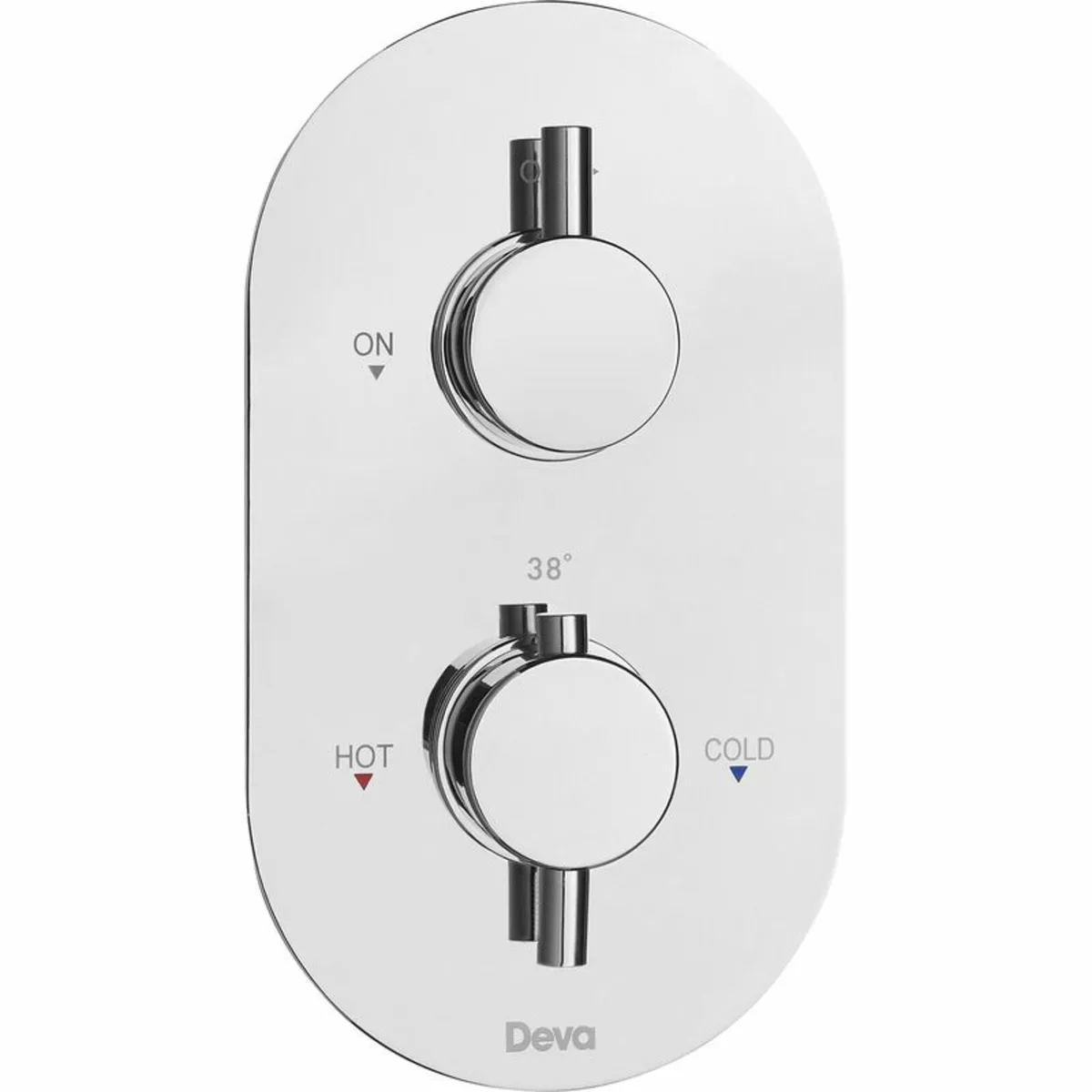 Shower Valve Thermostatic Concealed, Dual Control - Image 1
