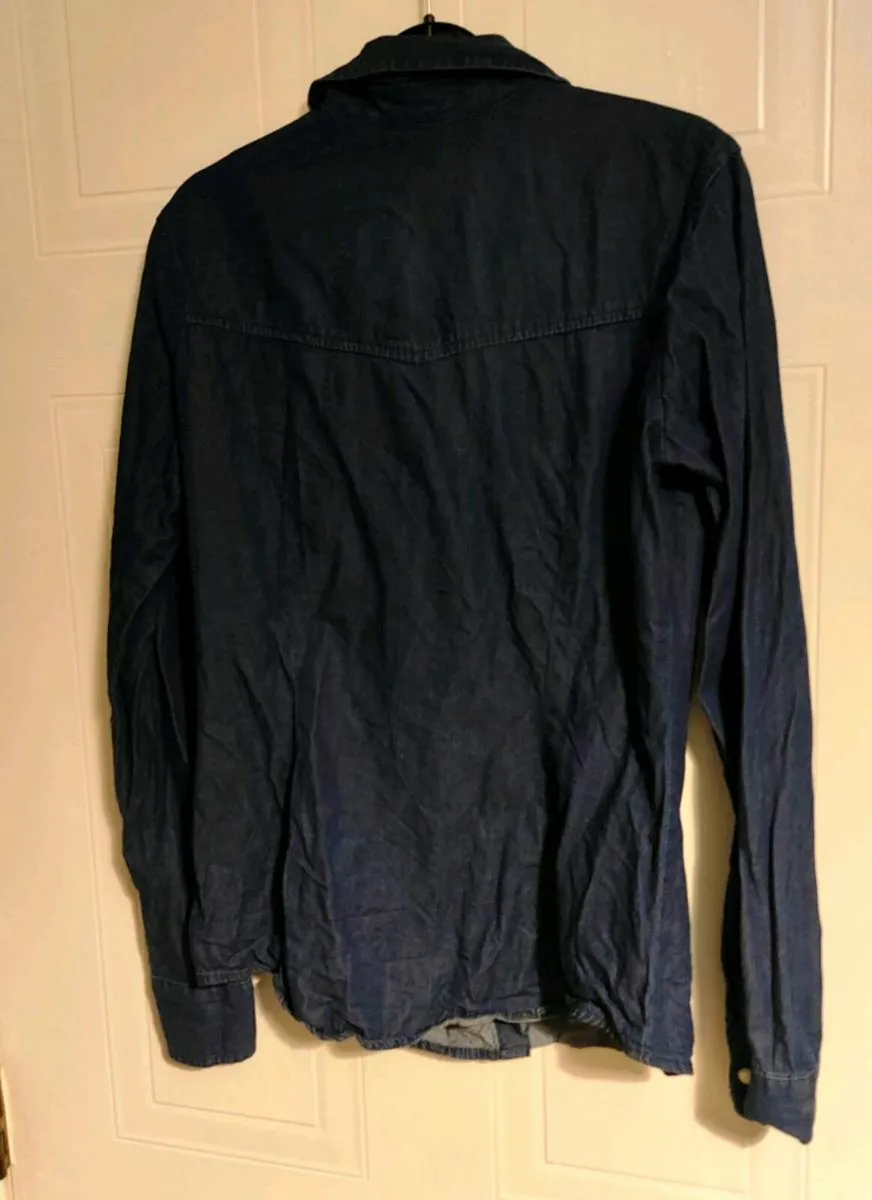 Zara Basic Denim Shirt – Size S - Image 3