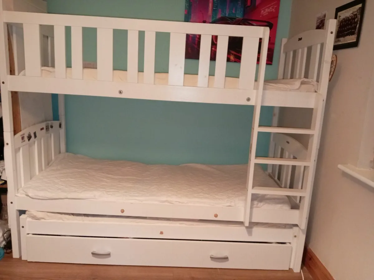 Bunk bed with guest bed and storage - Image 1
