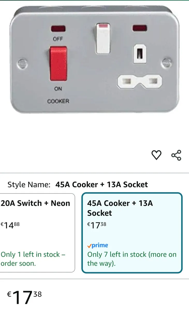Cooker switch socket. - Image 2