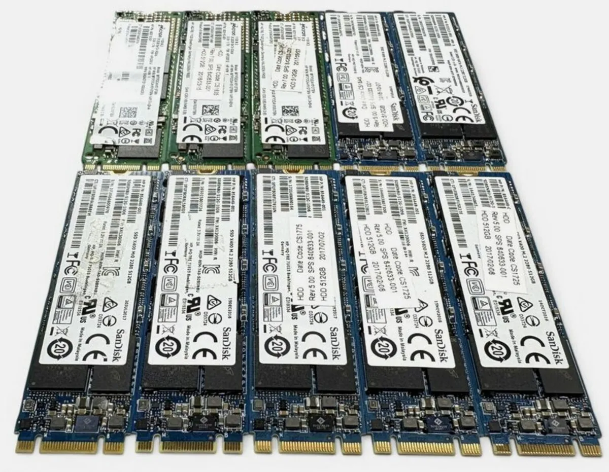 Mixed 512GB M.2 2280 SATA Laptop/PC SSDs - Image 2