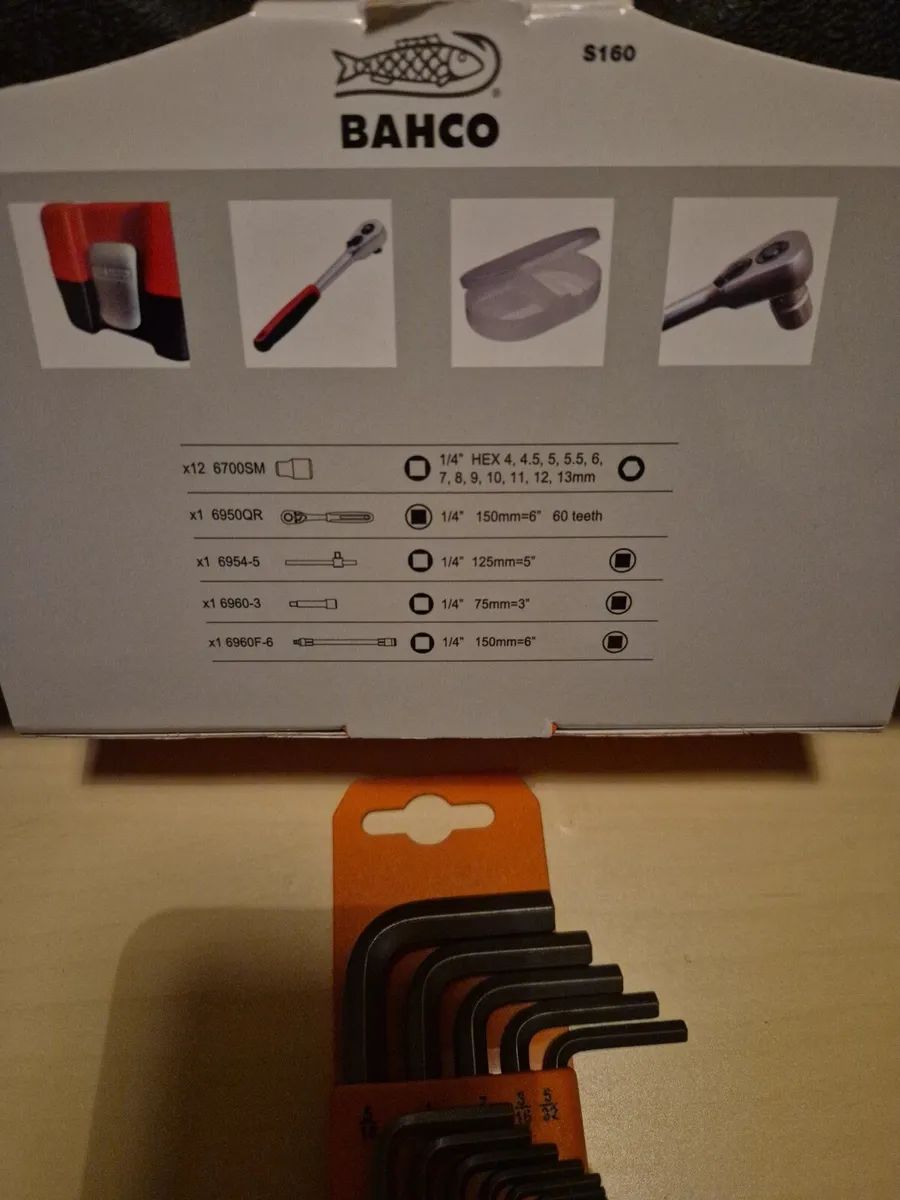 Bahco ratcheting set + gift: Allen keys - Image 4