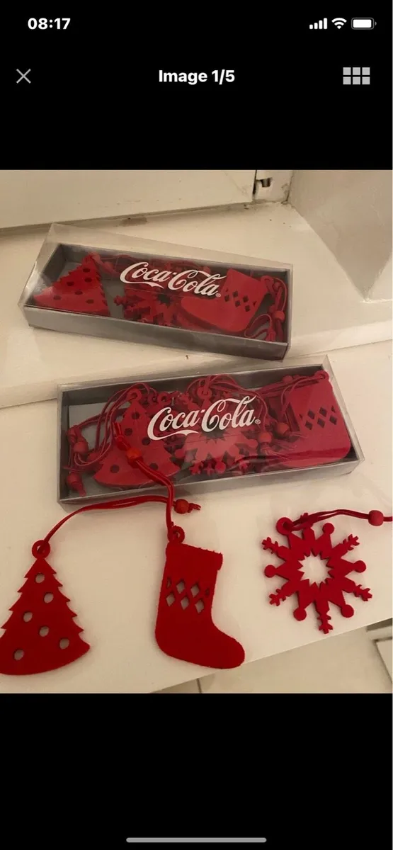 Coca Cola Christmas Decorations - Image 1