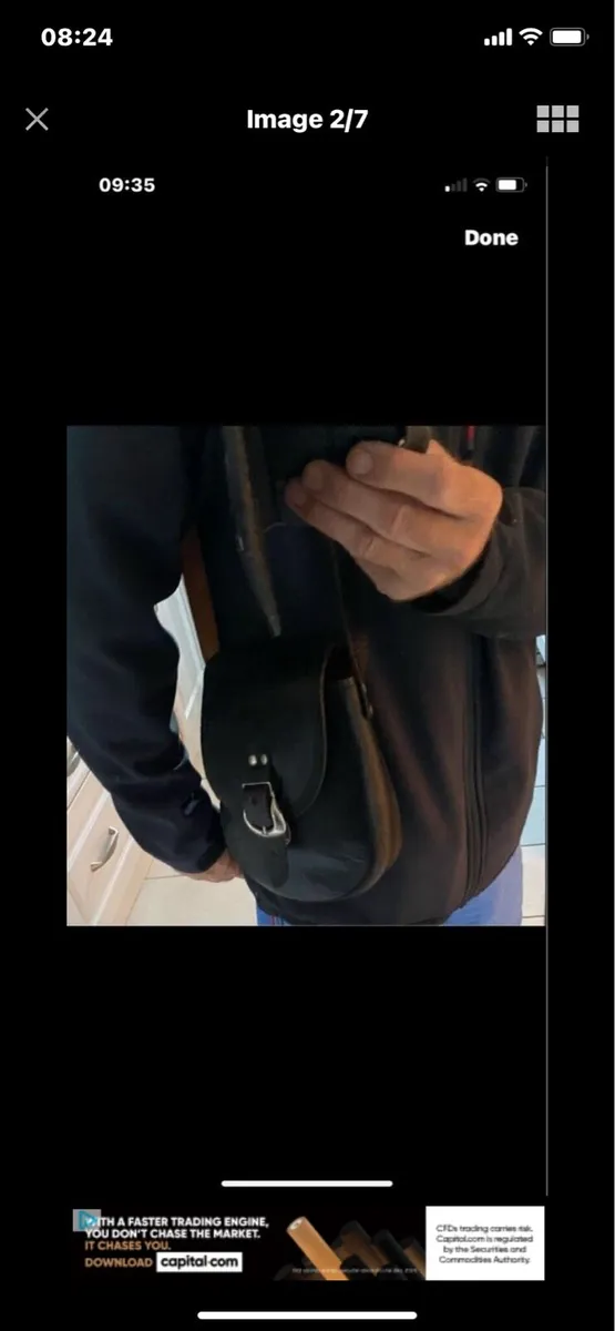 Vintage Leather Shoulder Bag - Image 2