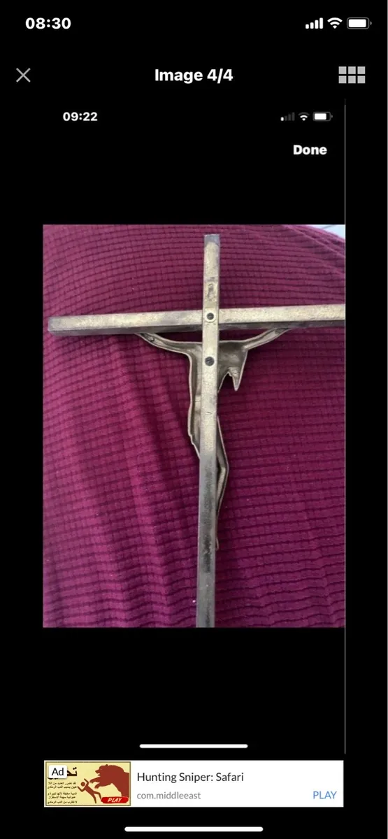 Brass crucifix - Image 4