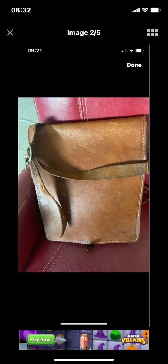 Vintage Leather Satchel - Image 2