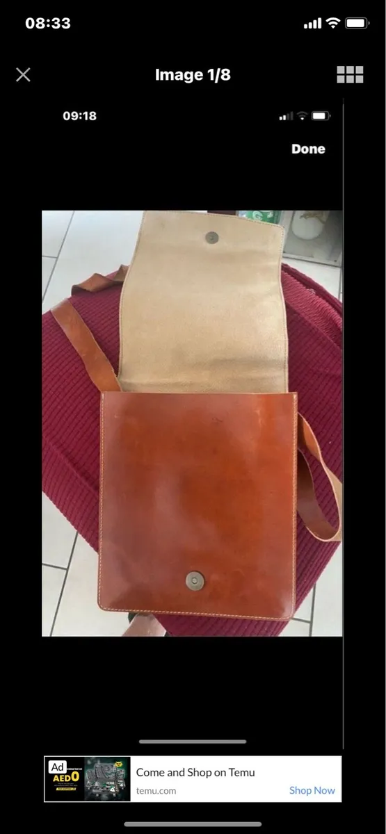 Leather Shoulder Bag - Image 1
