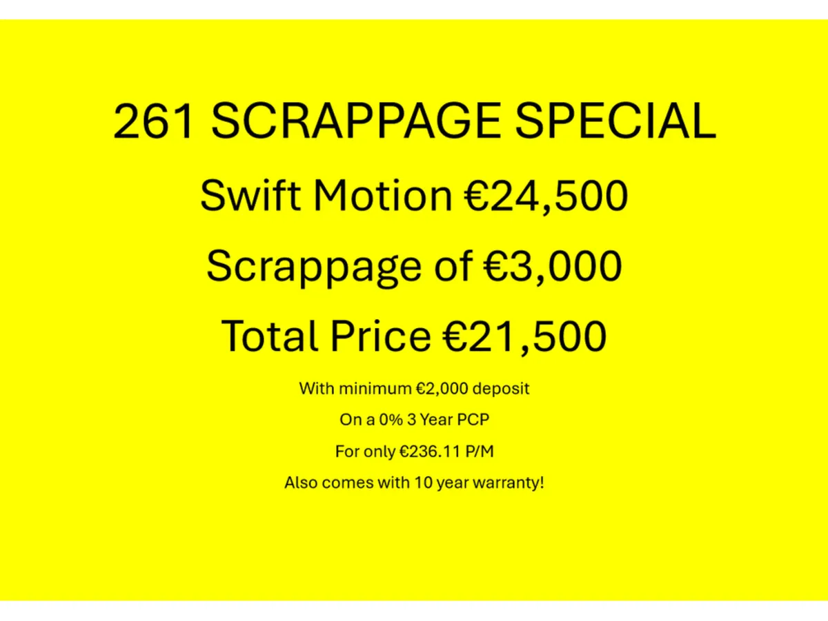 Suzuki Swift 1.2 Motion Petrol Hybrid with 261 SCR - Image 1