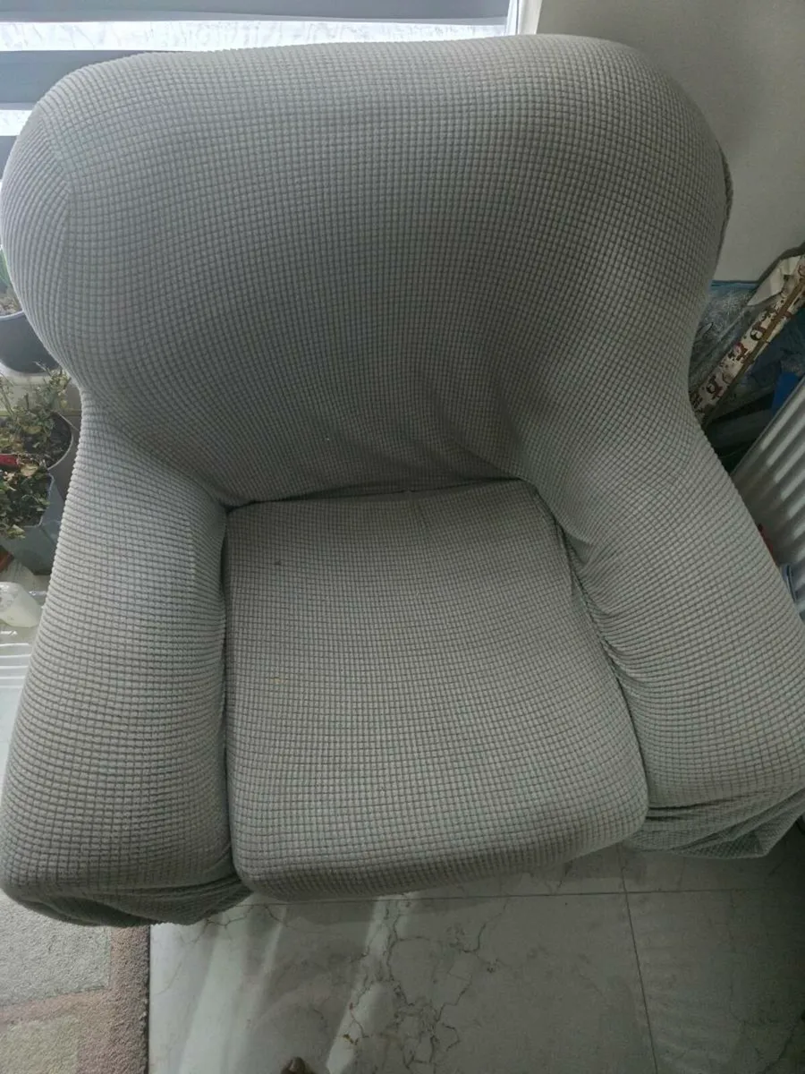 FREE – 2 Armchairs and 1 Sofa (With Covers) - Image 1