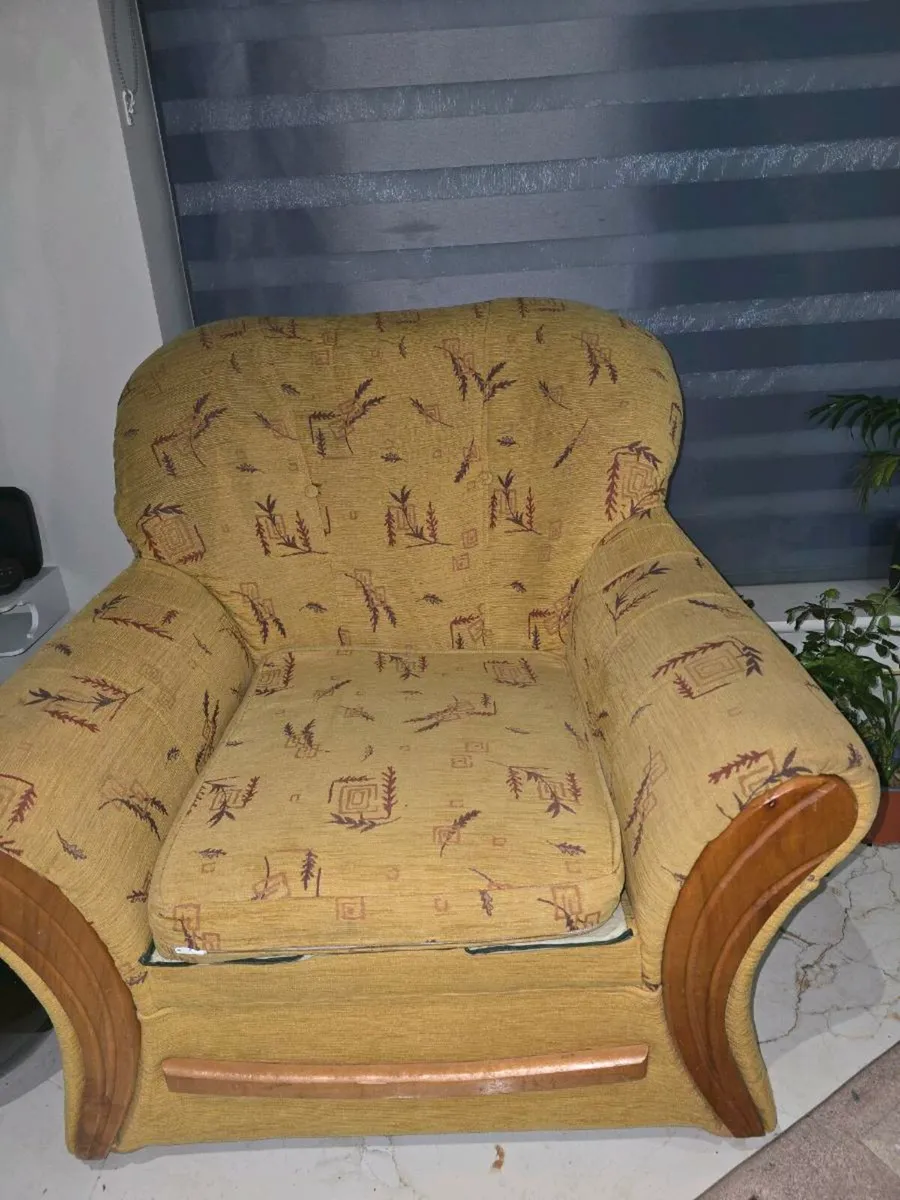 FREE – 2 Armchairs and 1 Sofa (With Covers) - Image 2