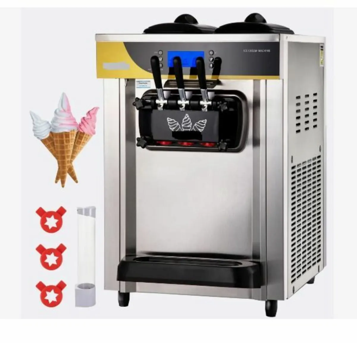 Commercial Ice Cream Maker, 22-30L/H Yield, 2200W - Image 1