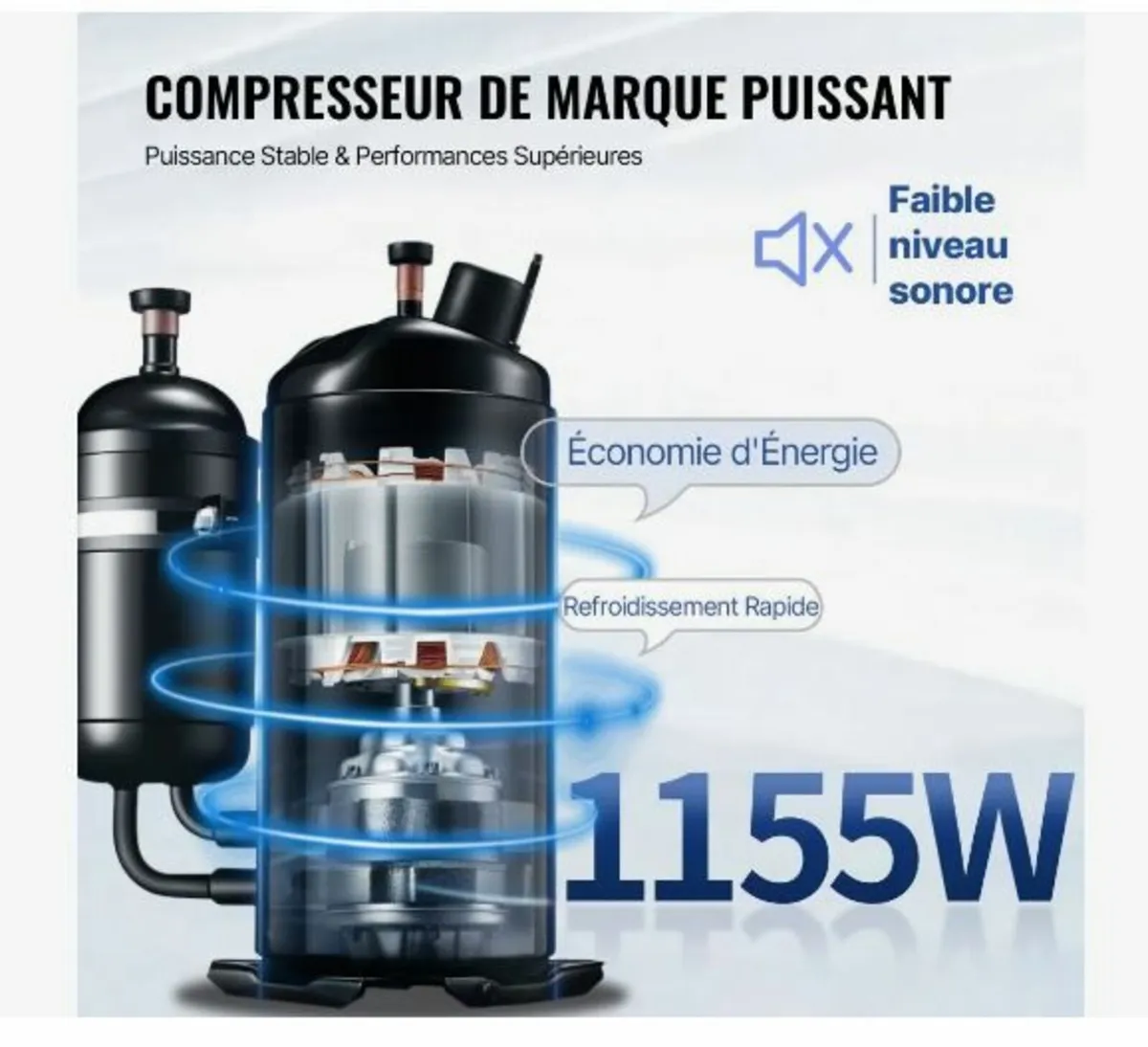 Commercial Ice Cream Maker, 22-30L/H Yield, 2200W - Image 3