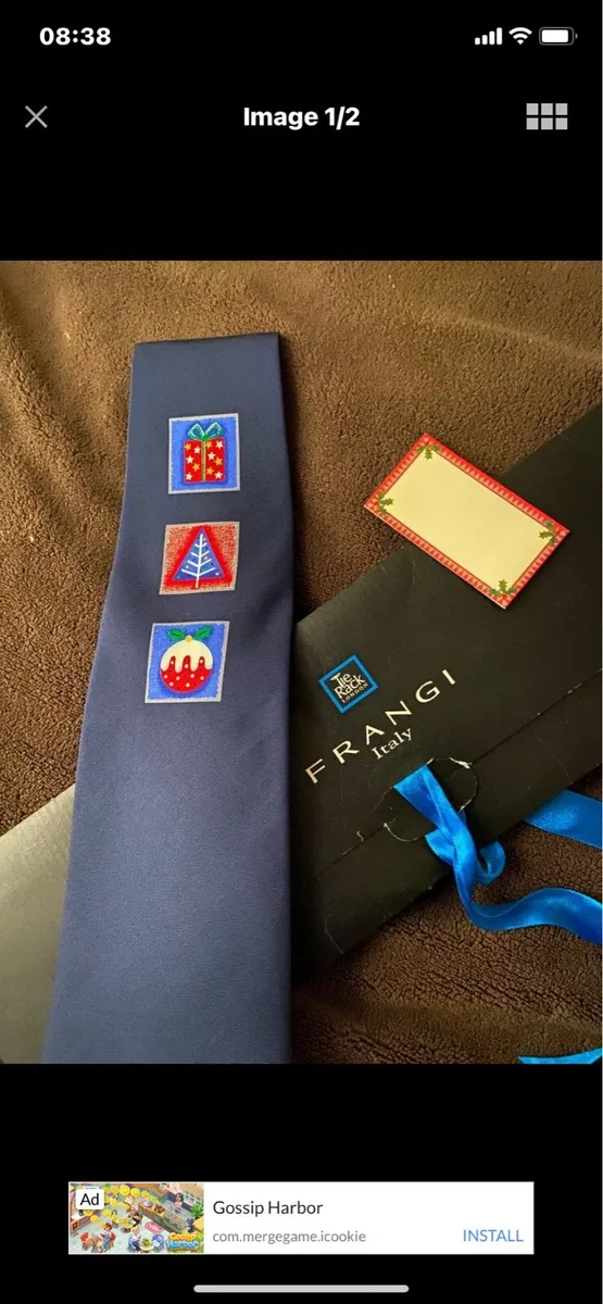 Silk Christmas Tie - Image 1