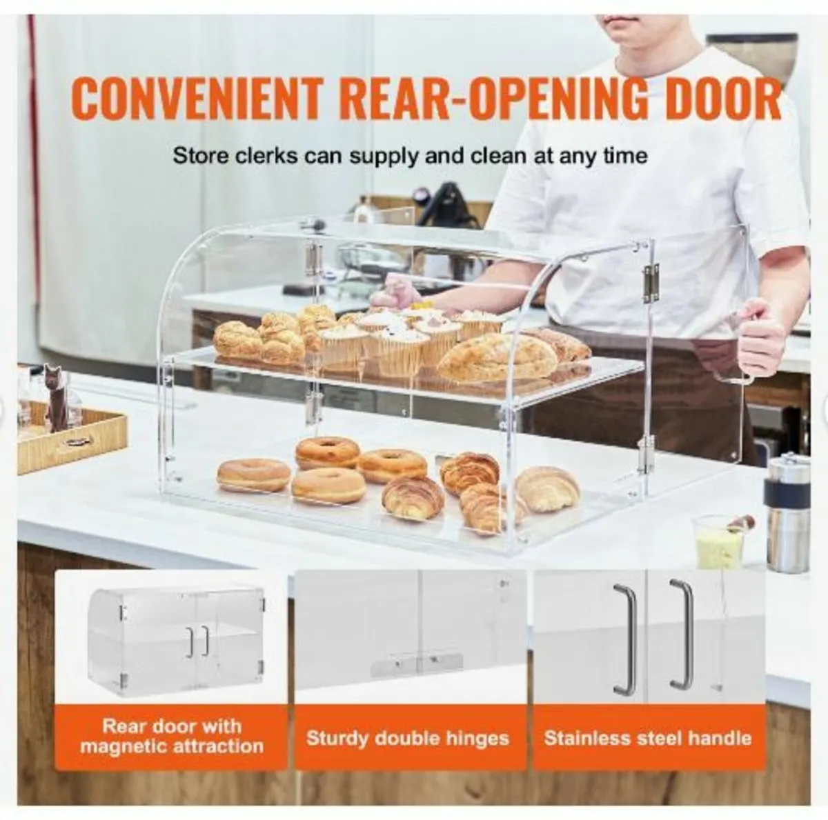 Pastry Display Case, 2-Tier Commercial - Image 3