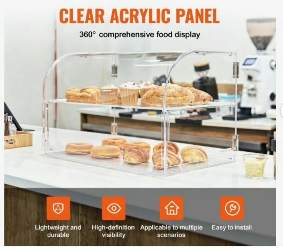 Pastry Display Case, 2-Tier Commercial - Image 4