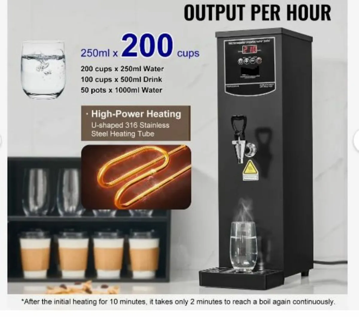 Commercial Water Boiler, Electric Hot Water Dispen - Image 2