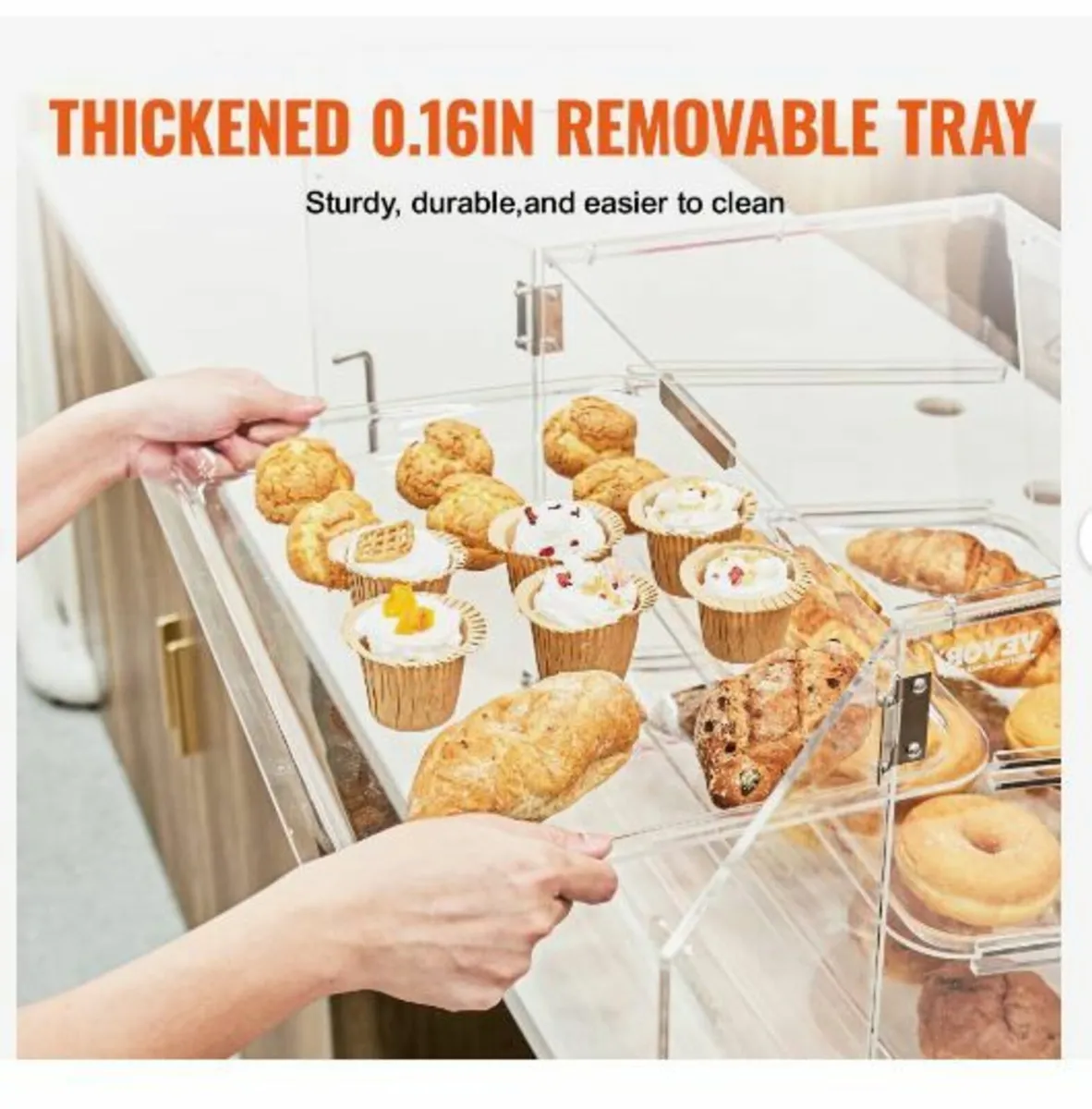 Pastry Display Case, 3-Tier Commercial - Image 3