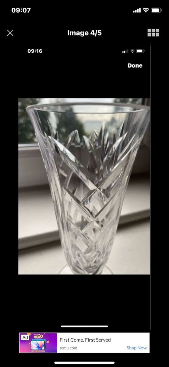Vintage Waterford Crystal Vase - Image 4