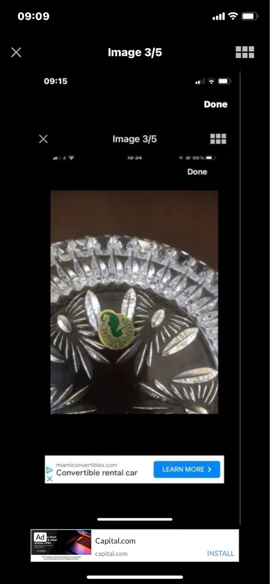 Waterford Crystal Millennium Wine Bottle Coaster - Image 3