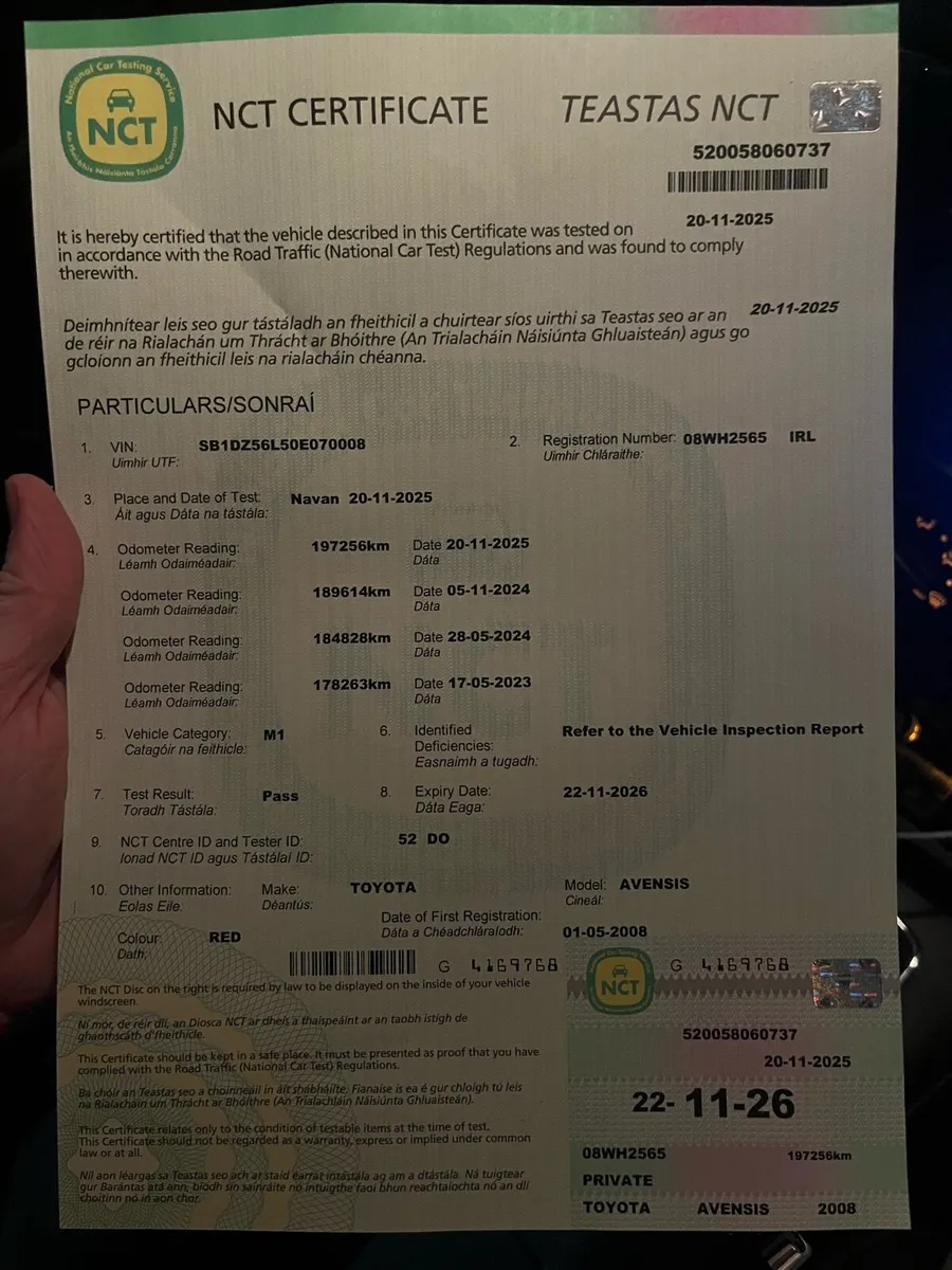 2008 Toyota Avensis Aura 1.6 Petrol Manual - Image 4