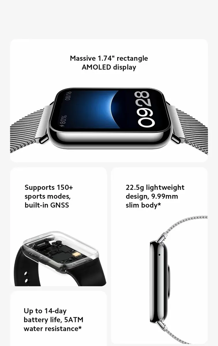 NEW Xiaomi Mi Band 8 Pro (2 colours) - Image 4