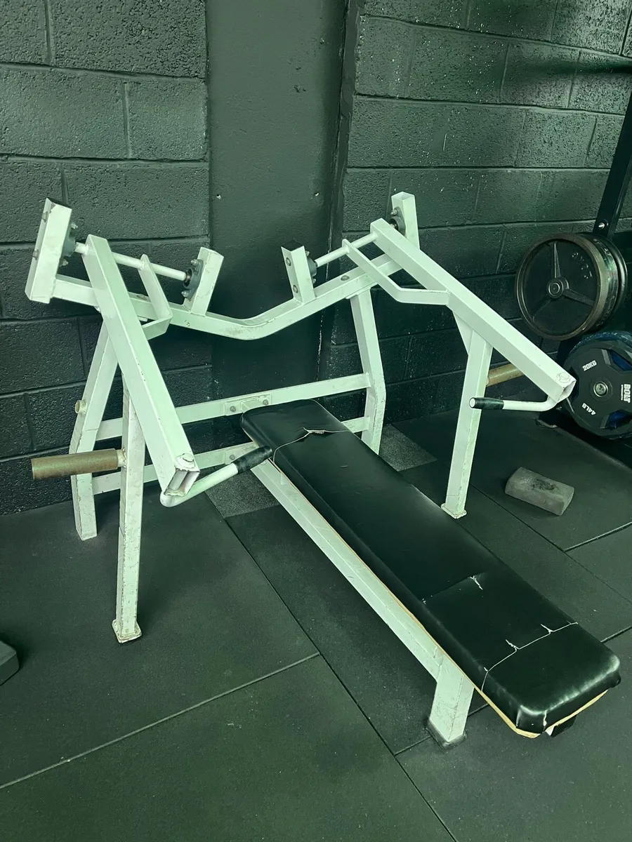 Hammer strength plate loaded chest press