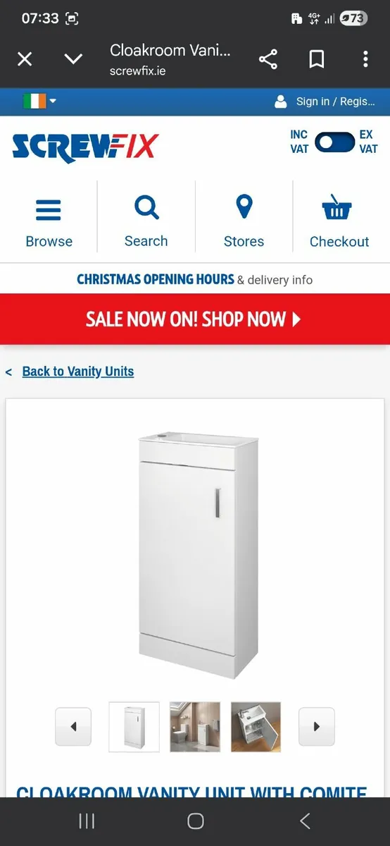 Basin small sink with cabinet - Image 1