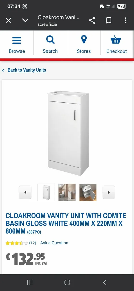 Basin small sink with cabinet - Image 4