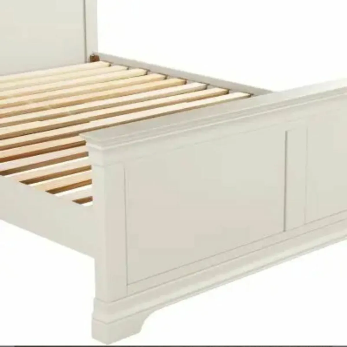 Bordeaux 5′ Bed High Foot End / Ivory, free 🚚 - Image 2