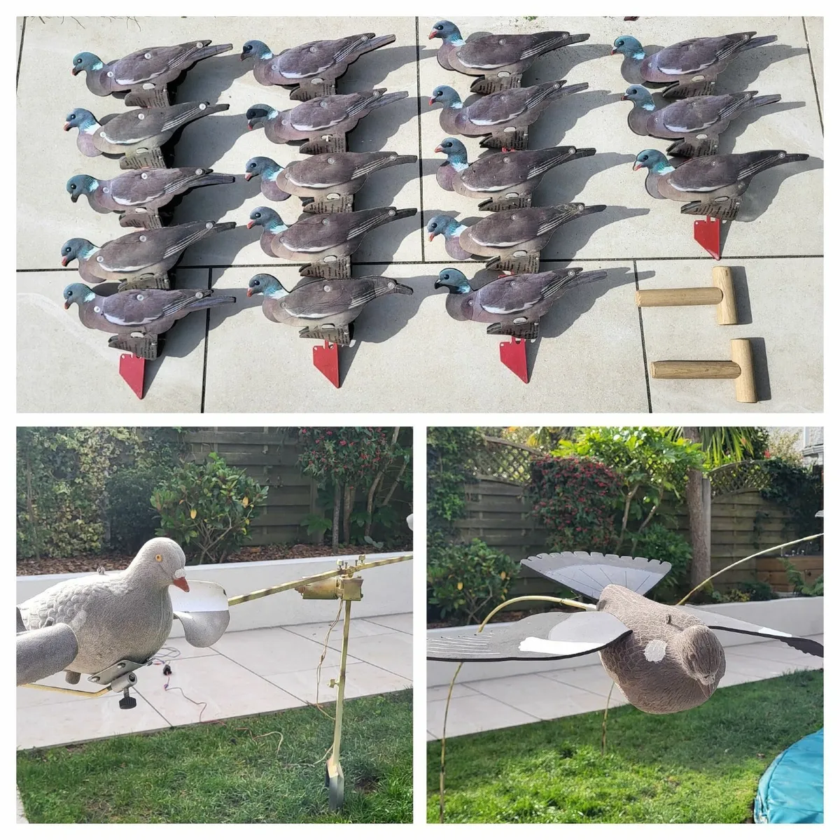Pigeon Shooting Motion Decoy Set, Flappers +Extras - Image 1