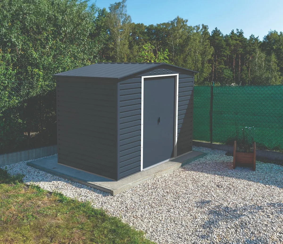Alpine 8×6 Grey Steel Sheds 🏡 Free Delivery - Image 4