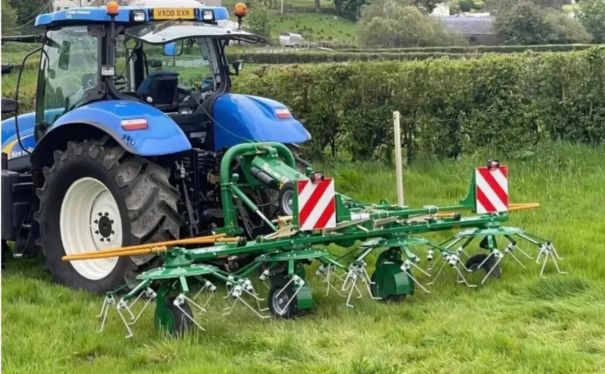 MALONE TEDD-AIR 570 4 ROTOR TEDDER NEW - Image 3