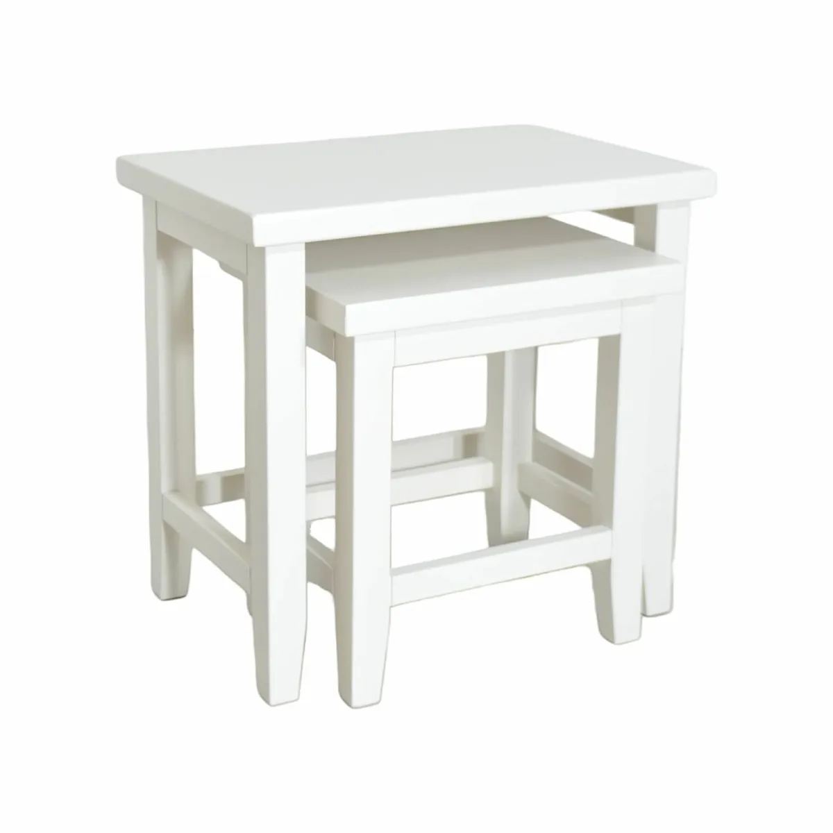 Furniture White Nest of Table Painted Sofa Solid - Image 2