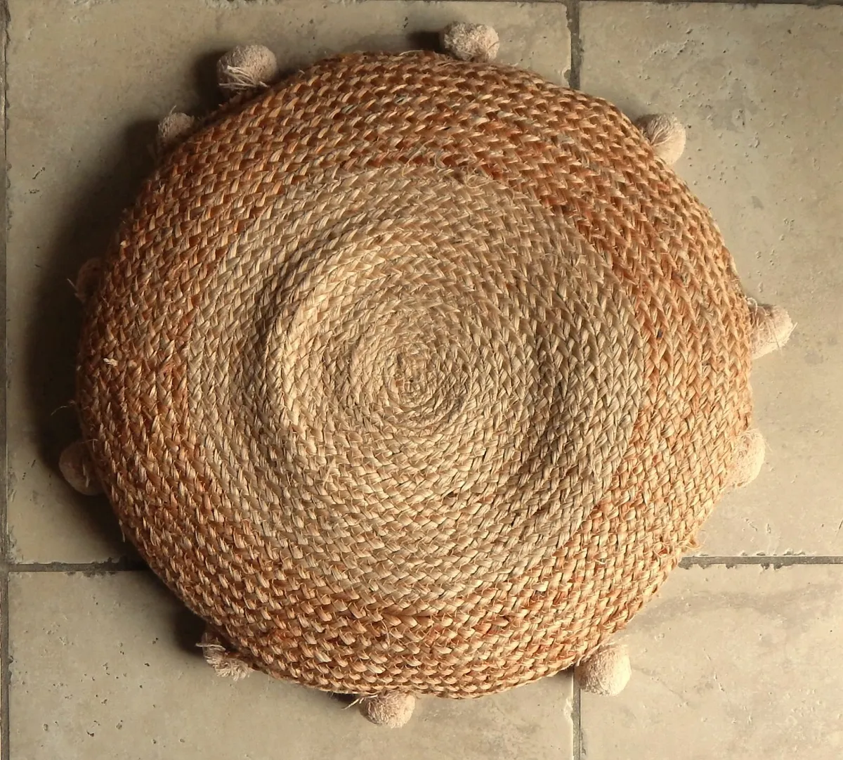 Pair of Large Woven Cushions - Image 3