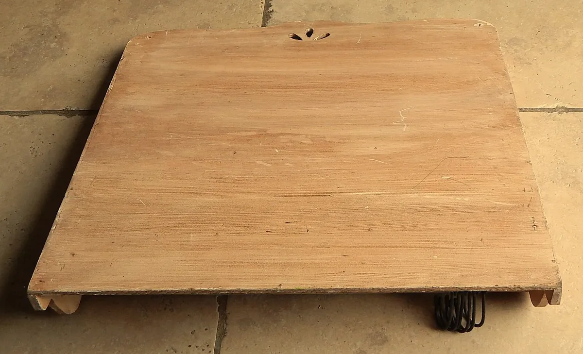 Handmade Wooden Plate Rack with Hooks - Image 3