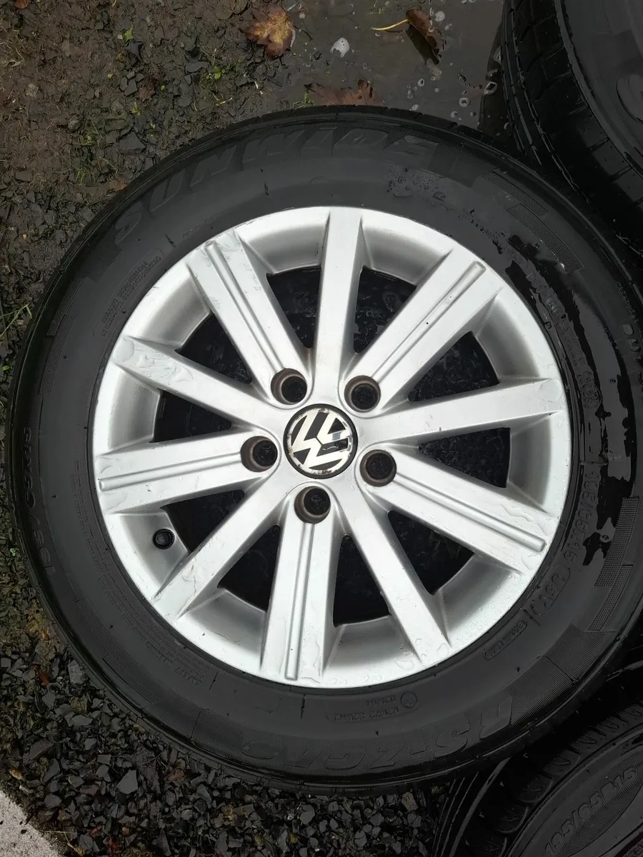 15" Genuine Vw Alloys with tyres - Image 2
