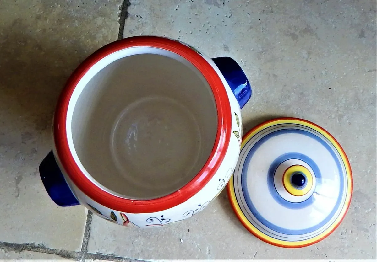 Large Rumtopf Art Pottery Jar by Bell Arte - Image 3