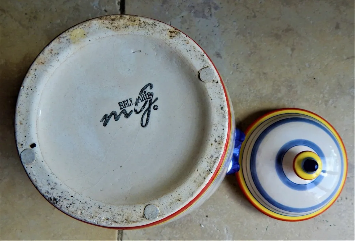 Large Rumtopf Art Pottery Jar by Bell Arte - Image 4