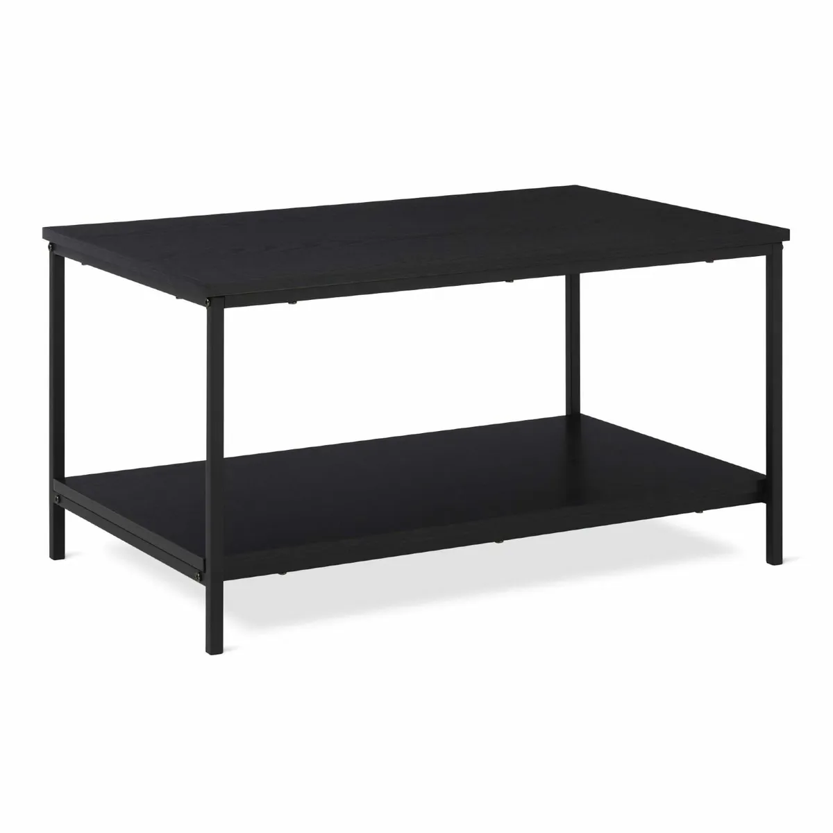 Coffee Table Rectangular with Bottom Shelf Living - Image 1