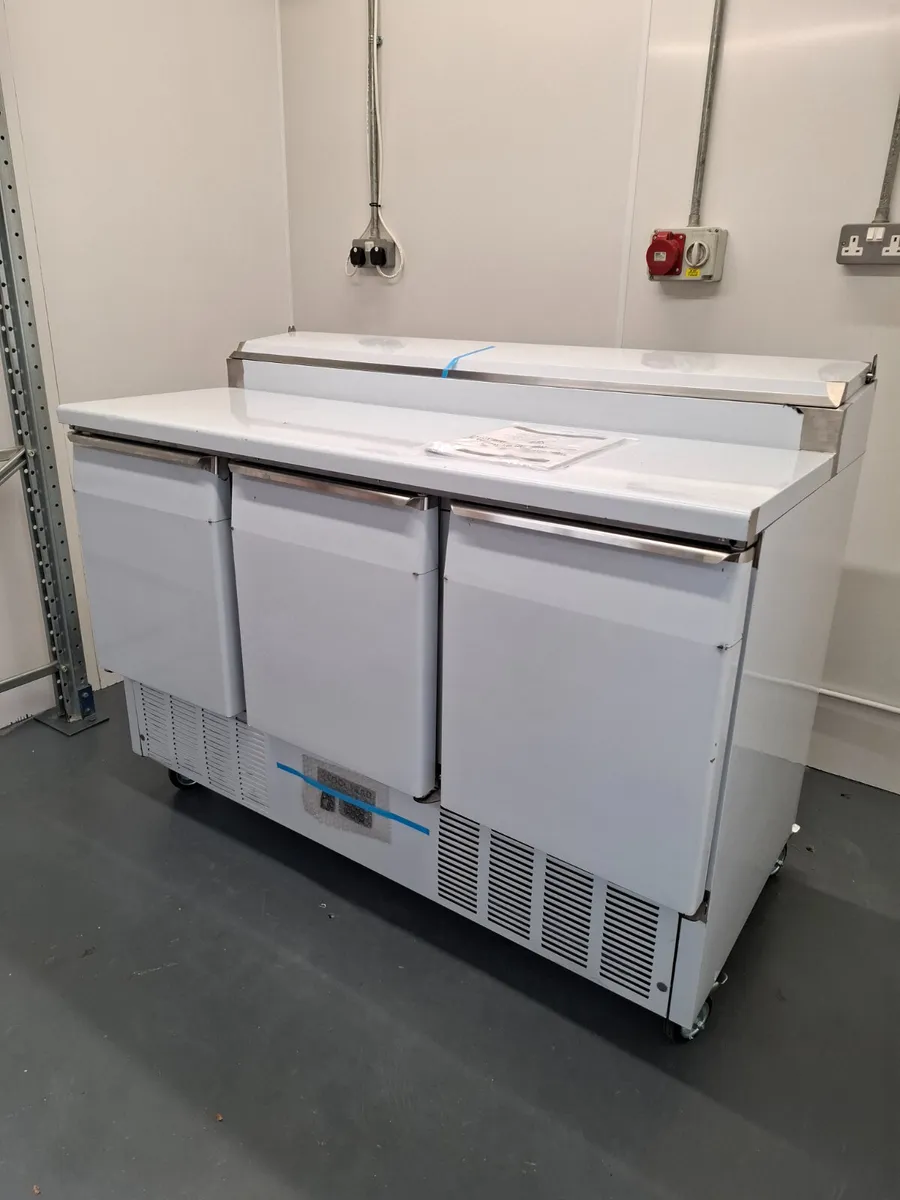 Commercial Salad Prep Fridge Pizza Counter - Image 2