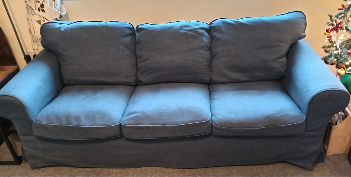 2024  Ikea Ektorp 3 Seater + 2 Seater  Sofa   FREE - Image 1