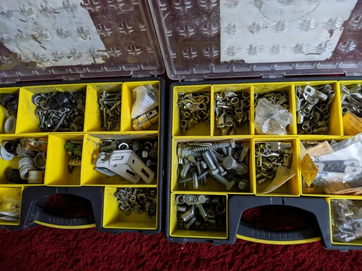 Nuts Bolts brackets Lugs ets two boxes - Image 2