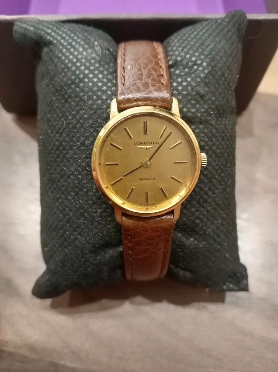 Gold plated Longines ladies watch. - Image 1