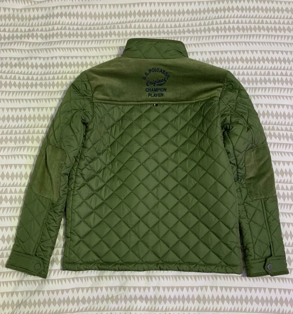 U.S. Polo Assn. Boys Diamond Quilted Funnel Jacket - Image 3