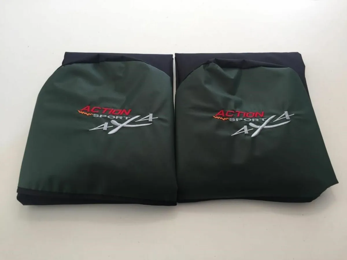 ACTION SPORT 4×4 HEAVY DUTY SEAT COVERS ARMY GREEN - Image 1