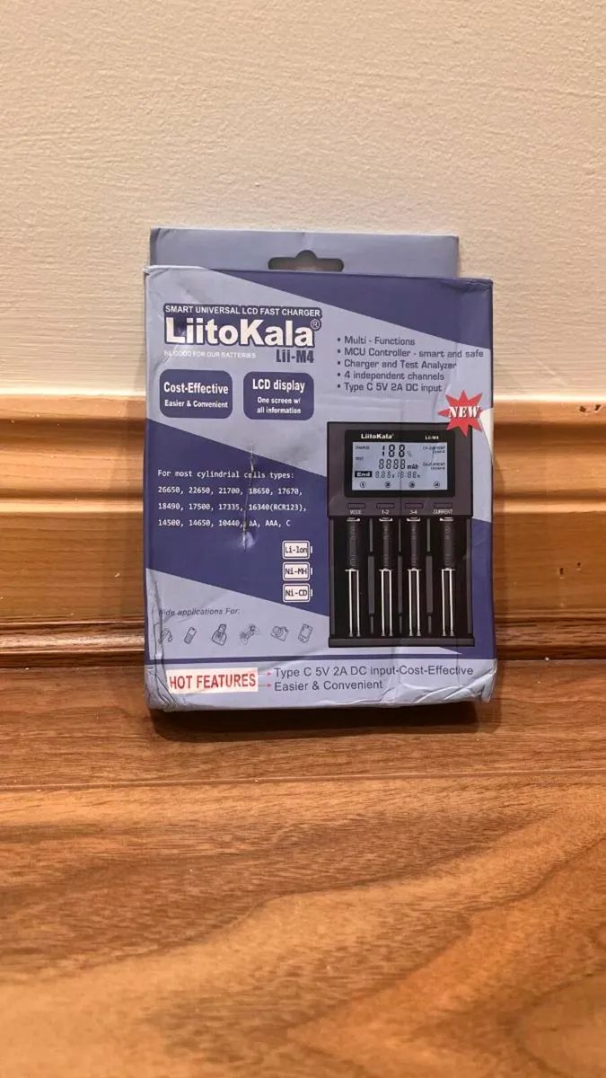 LIITOKALA LII-M4 4-Slot Smart Battery Charger - Image 1