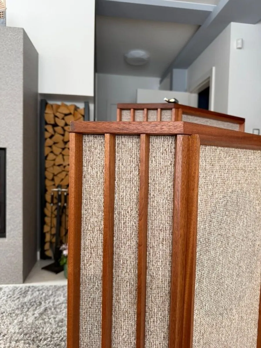 Custom Hand-Crafted Tannoy York Corner Enclosures (Silver, Gold, Red, HPD, K3808) - Image 3